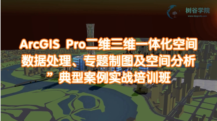 ArcGIS Pro二维三维一体化空间数据处理、专题制图及空间分析”典型案例实战培训(1)